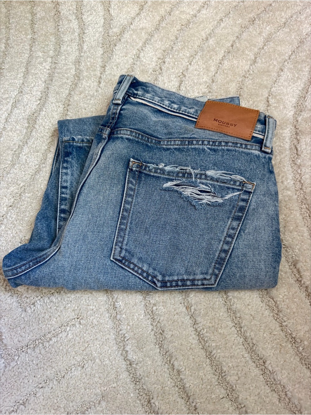 Moussy Women’s Light Blue Straight Jeans